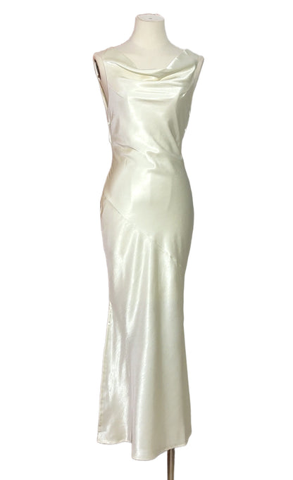 Champagne Acetate Satin Casual Dress For Women